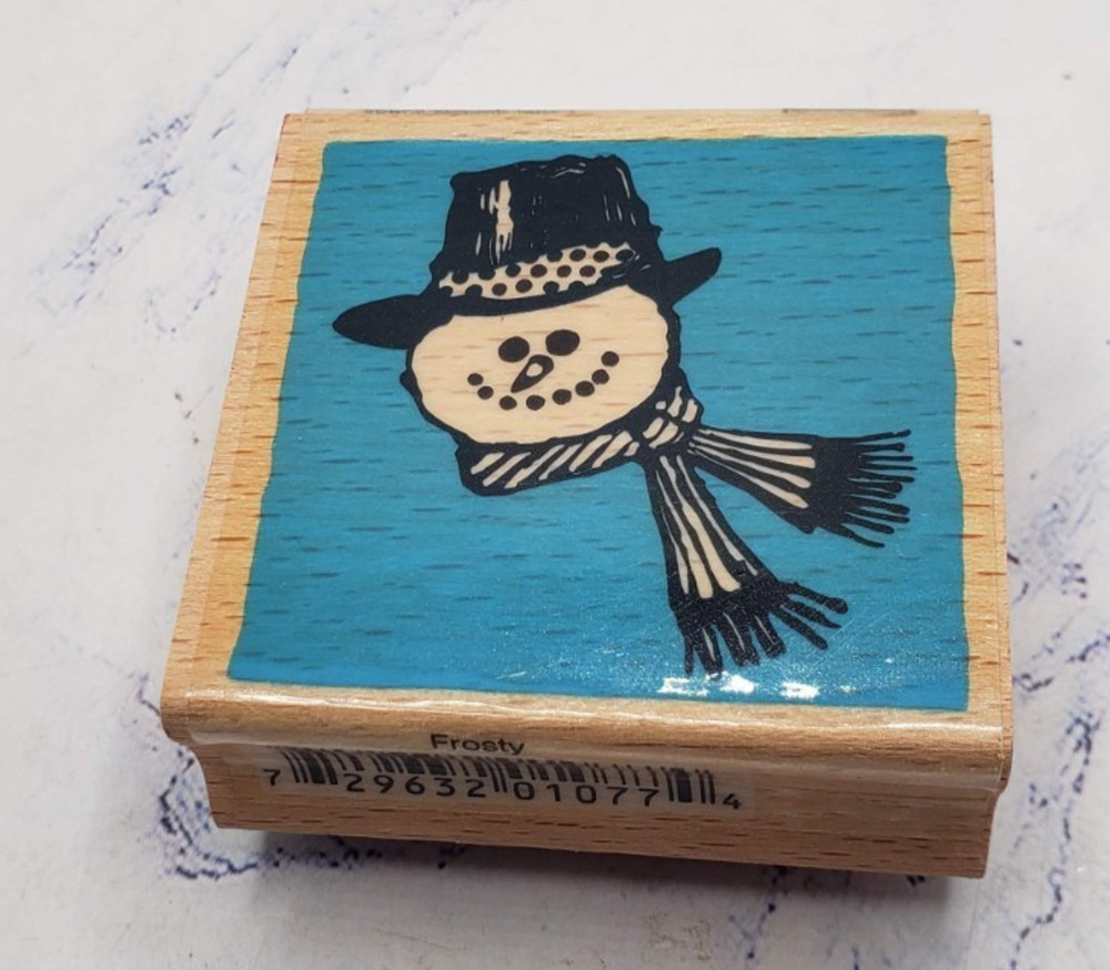 Vap Scrap! Ellen Vener Village Arts Press Frosty Wood Mounted Rubber Stamp